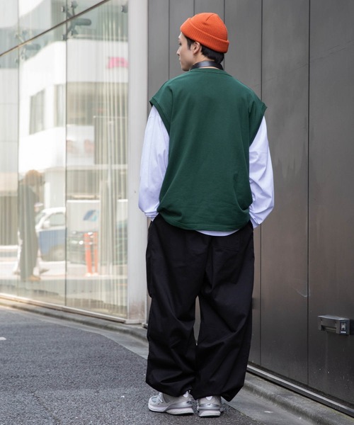 WEGO(ウィゴー)の「WEGO/【2点セット】アンサンブルスウェットベストロンT(アンサンブル・メンズ・スミクロ/オートミール/ダークグリーン/ネイビー・MEDIUM/LARGE)」の20枚目の写真