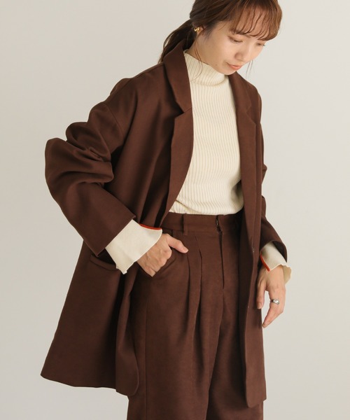 select MOCA(セレクトモカ)の「2022 AW 配色スリットスリーブプチハイネックニット(ニット/セーター・レディース・ブルー/ブラック/アイボリー・FREE)」の11枚目の写真