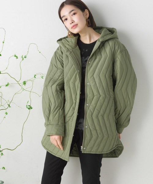 FURRY（ファーリー）の「ウォシャブル中綿フードコート（トレンチ