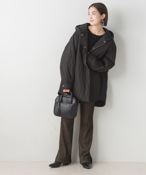 FURRY（ファーリー）の「ウォシャブル中綿フードコート（トレンチコート・レディース・アイボリー/ブラック/オリーブ・FREE）」の14枚目の写真