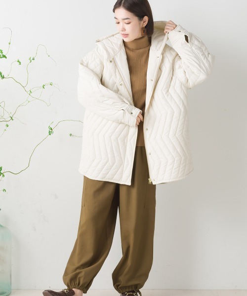 FURRY（ファーリー）の「ウォシャブル中綿フードコート（トレンチ