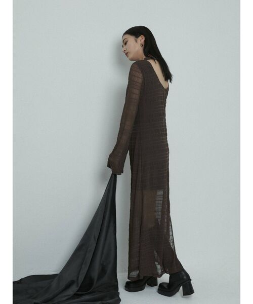 EMODA（エモダ）の「フレアロングワンピース（ワンピース・レディース・ブラック/ブラウン・FREE）」の7枚目の写真