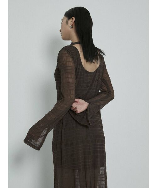 EMODA（エモダ）の「フレアロングワンピース（ワンピース・レディース・ブラック/ブラウン・FREE）」の9枚目の写真