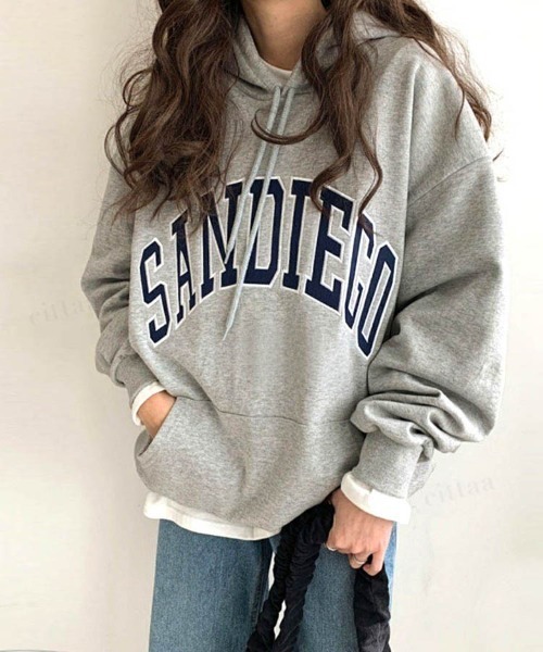 22 Aw 秋冬 韓国ファッション スウェット パーカー レディース Sandiego刺繍ロゴフーディー ビックシルエット オーバーサイズ パーカー Dalfwin ダールフィン のファッション通販 Zozotown 22 Aw 秋冬 韓国ファッション スウェット パーカー レディース Sandiego刺繍ロゴフーディー ビックシルエット オーバーサイズ パーカー Dalfwin ダールフィン のファッション通販 Zozotown