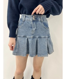 PHILLY | フレアデニムミニスカート(デニムスカート)