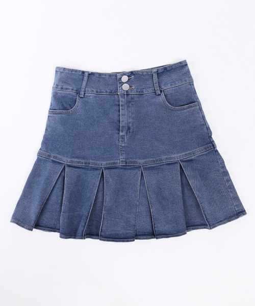 PHILLY（フィリー）の「フレアデニムミニスカート（デニムスカート・レディース・インディゴブルー/ブラック・FREE）」の8枚目の写真