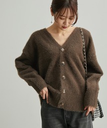 ROPE' PICNIC（ロペピクニック）の「【WEB限定】フェザーニットVネックカーディガン（カーディガン/ボレロ）」