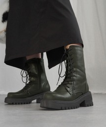 alala | スクエアコンバットミドルブーツ　◆(ブーツ)