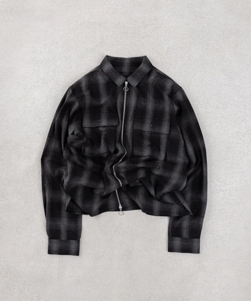 STAMPD（スタンプド）の「【STAMPD】MASON SHIRT ZIP UP（シャツ/ブラウス・メンズ・ブラック・M）」の2枚目の写真