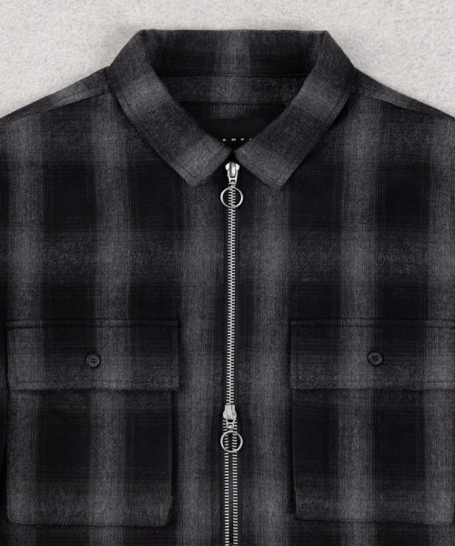 STAMPD（スタンプド）の「【STAMPD】MASON SHIRT ZIP UP（シャツ/ブラウス・メンズ・ブラック・M）」の8枚目の写真