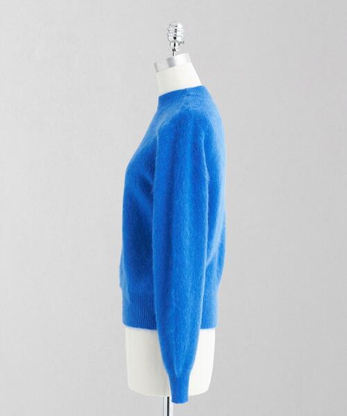 LOEFF（ロエフ）の「＜LOEFF＞モヘヤ クルーネックニット（ニット/セーター・レディース・ホワイト/ライトブルー/ロイヤルブルー・FREE）」の4枚目の写真