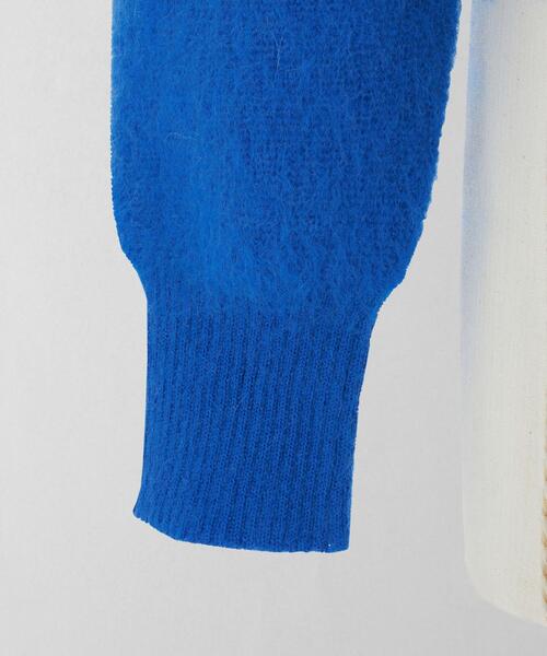 LOEFF（ロエフ）の「＜LOEFF＞モヘヤ クルーネックニット（ニット/セーター・レディース・ホワイト/ライトブルー/ロイヤルブルー・FREE）」の7枚目の写真