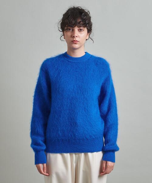 LOEFF（ロエフ）の「＜LOEFF＞モヘヤ クルーネックニット（ニット/セーター・レディース・ホワイト/ライトブルー/ロイヤルブルー・FREE）」の12枚目の写真