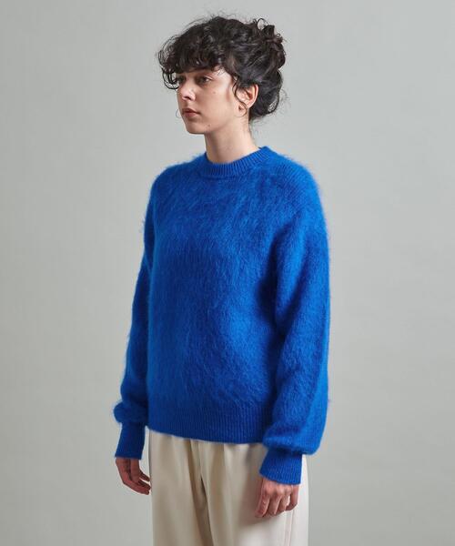 LOEFF（ロエフ）の「＜LOEFF＞モヘヤ クルーネックニット（ニット/セーター・レディース・ホワイト/ライトブルー/ロイヤルブルー・FREE）」の13枚目の写真