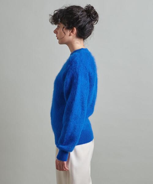 LOEFF（ロエフ）の「＜LOEFF＞モヘヤ クルーネックニット（ニット/セーター・レディース・ホワイト/ライトブルー/ロイヤルブルー・FREE）」の14枚目の写真