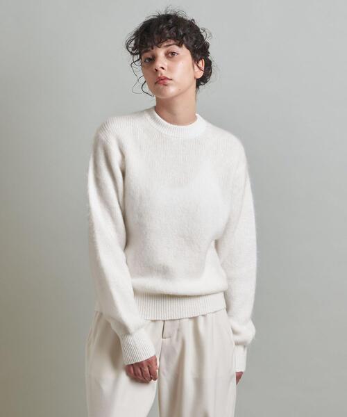 LOEFF（ロエフ）の「＜LOEFF＞モヘヤ クルーネックニット（ニット/セーター・レディース・ホワイト/ライトブルー/ロイヤルブルー・FREE）」の16枚目の写真