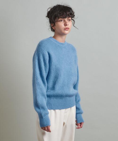 LOEFF（ロエフ）の「＜LOEFF＞モヘヤ クルーネックニット（ニット/セーター・レディース・ホワイト/ライトブルー/ロイヤルブルー・FREE）」の17枚目の写真