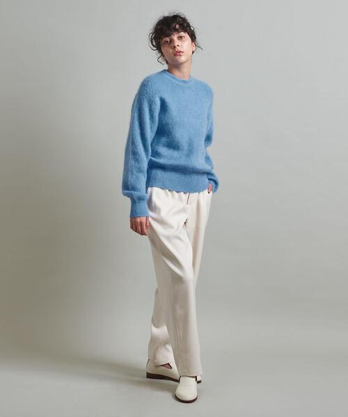 LOEFF（ロエフ）の「＜LOEFF＞モヘヤ クルーネックニット（ニット/セーター・レディース・ホワイト/ライトブルー/ロイヤルブルー・FREE）」の20枚目の写真