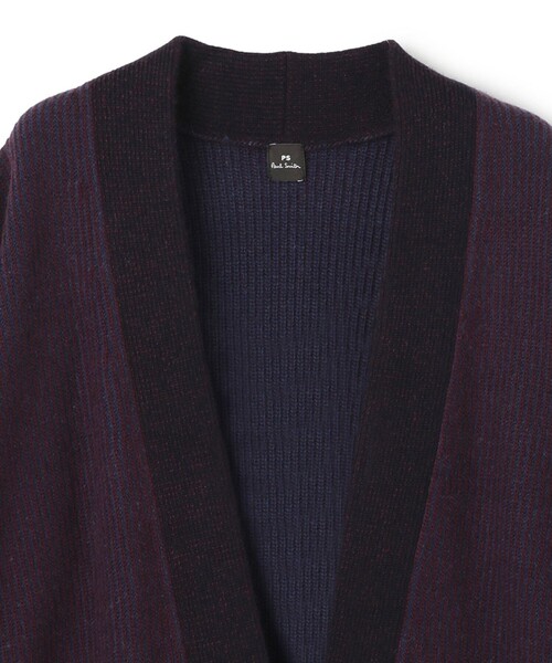 ポールスミス　ウールカシミヤカラーブロック　ロングカーディガン　洗える　★未着用 PS Paul Smith（ピーエスポールスミス）の「【洗える】ウール