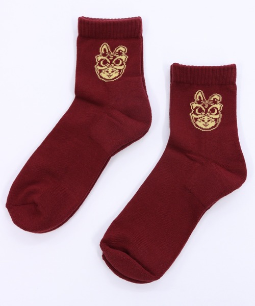 GIORDANO（ジョルダーノ）の「[ GIORDANO ]２パックラインソックス（２足セット）（ソックス/靴下・レディース・その他1/ブルー/グリーン/オレンジ/レッド/ホワイト/ベージュ・FREE）」の5枚目の写真