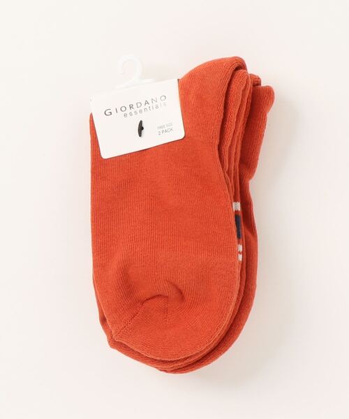 GIORDANO（ジョルダーノ）の「[ GIORDANO ]２パックラインソックス（２足セット）（ソックス/靴下・レディース・その他1/ブルー/グリーン/オレンジ/レッド/ホワイト/ベージュ・FREE）」の13枚目の写真