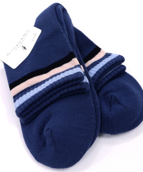 GIORDANO（ジョルダーノ）の「[ GIORDANO ]２パックラインソックス（２足セット）（ソックス/靴下・レディース・その他1/ブルー/グリーン/オレンジ/レッド/ホワイト/ベージュ・FREE）」の17枚目の写真