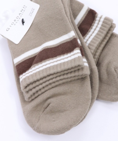 GIORDANO（ジョルダーノ）の「[ GIORDANO ]２パックラインソックス（２足セット）（ソックス/靴下・レディース・その他1/ブルー/グリーン/オレンジ/レッド/ホワイト/ベージュ・FREE）」の14枚目の写真