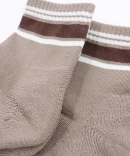 GIORDANO（ジョルダーノ）の「[ GIORDANO ]２パックラインソックス（２足セット）（ソックス/靴下・レディース・その他1/ブルー/グリーン/オレンジ/レッド/ホワイト/ベージュ・FREE）」の8枚目の写真