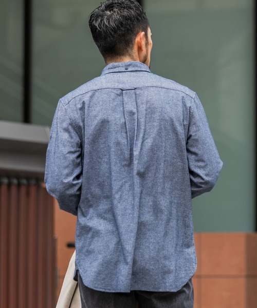 URBAN RESEARCH ROSSO MEN（アーバンリサーチロッソメン）の「『XLサイズあり』『抗菌/防臭ハイパフォーマンスフランネルバンドカラーシャツ（シャツ/ブラウス・メンズ・ブラック/ネイビー/グレー/カーキ/アイボリー/ブラウン系その他/ブルー系その他/レッド系その他・SMALL/MEDIUM/LARGE/X-LARGE）」の19枚目の写真