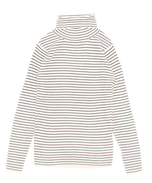 Samansa Mos2(サマンサ モスモス)の「【マシンウォッシャブル】リブタートルネックニット(ニット/セーター・レディース・チャコール/モカ/グレー/オフホワイト/ブラウン/キナリ・フリ-)」の2枚目の写真