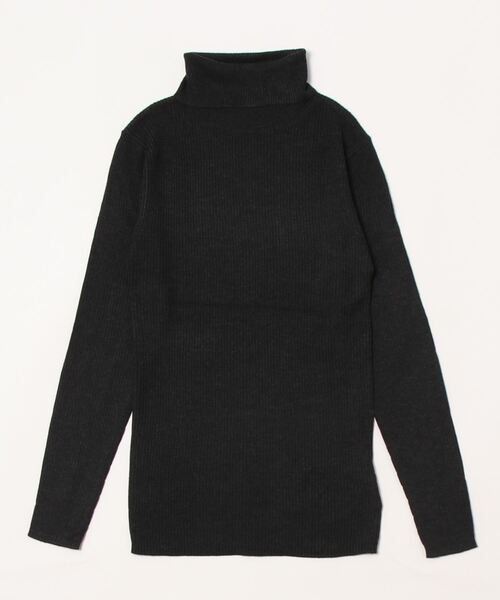 Samansa Mos2(サマンサ モスモス)の「【マシンウォッシャブル】リブタートルネックニット(ニット/セーター・レディース・チャコール/モカ/グレー/オフホワイト/ブラウン/キナリ・フリ-)」の5枚目の写真