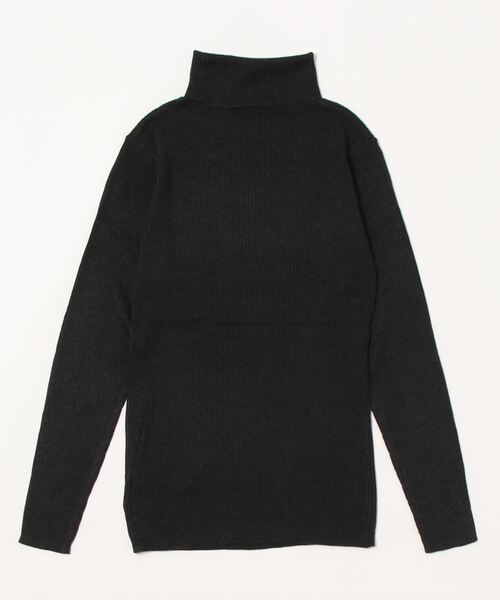 Samansa Mos2(サマンサ モスモス)の「【マシンウォッシャブル】リブタートルネックニット(ニット/セーター・レディース・チャコール/モカ/グレー/オフホワイト/ブラウン/キナリ・フリ-)」の11枚目の写真