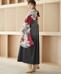 utatane | 袴セット utatane　えんじの染分けレトロ菊(着物)