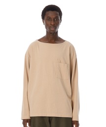 Boat Neck L-S Pocket Tee / ボートネックポケット長袖Tシャツ