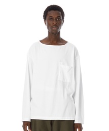 Boat Neck L-S Pocket Tee / ボートネックポケット長袖Tシャツ