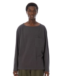 Boat Neck L-S Pocket Tee / ボートネックポケット長袖Tシャツ