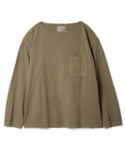 Sandinista(サンディニスタ)の「Boat Neck L-S Pocket Tee / ボートネックポケット長袖Tシャツ(Tシャツ/カットソー・メンズ・ネイビー/チャコールグレー/ベージュ/オリーブ/ホワイト・SMALL/MEDIUM/LARGE)」の15枚目の写真