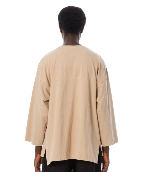 Sandinista(サンディニスタ)の「Boat Neck L-S Pocket Tee / ボートネックポケット長袖Tシャツ(Tシャツ/カットソー・メンズ・ネイビー/チャコールグレー/ベージュ/オリーブ/ホワイト・SMALL/MEDIUM/LARGE)」の11枚目の写真