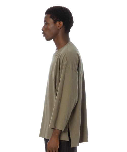 Sandinista(サンディニスタ)の「Boat Neck L-S Pocket Tee / ボートネックポケット長袖Tシャツ(Tシャツ/カットソー・メンズ・ネイビー/チャコールグレー/ベージュ/オリーブ/ホワイト・SMALL/MEDIUM/LARGE)」の12枚目の写真