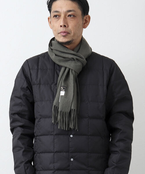 NOLLEY'S goodman（ノーリーズグッドマン）の「カシミヤソリッドマフラー アラシャン産カシミヤ100%使用 30cm幅（マフラー・メンズ・オリーブ/ブラック/チャコールグレー/ライトグレー・FREE）」の15枚目の写真