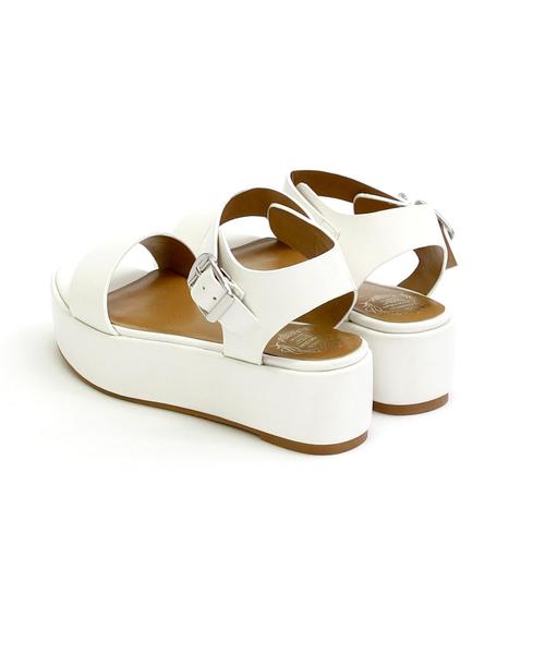 Boisson Chocolat（ボワソンショコラ）の「Tボワソンショコラ/B プラットフォームサンダル50（サンダル・レディース・オフホワイト/ネイビー/シルバー・38/36/37）」の6枚目の写真