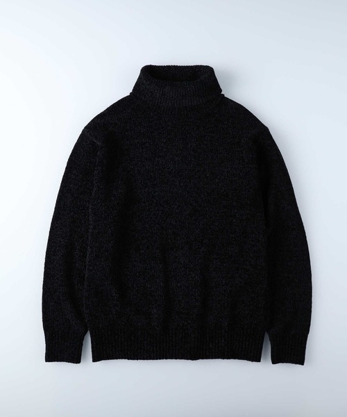 Right-on（ライトオン）の「モールタートルネックニット（ニット/セーター・メンズ・ライトグレー/オフホワイト/ブラック・L/XL/M）」の5枚目の写真