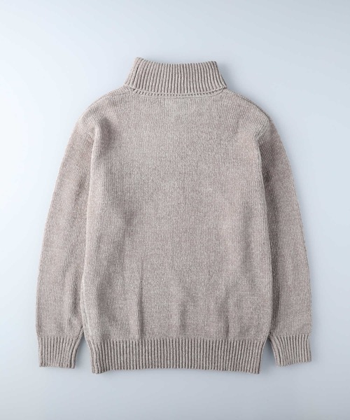 Right-on（ライトオン）の「モールタートルネックニット（ニット/セーター・メンズ・ライトグレー/オフホワイト/ブラック・L/XL/M）」の4枚目の写真