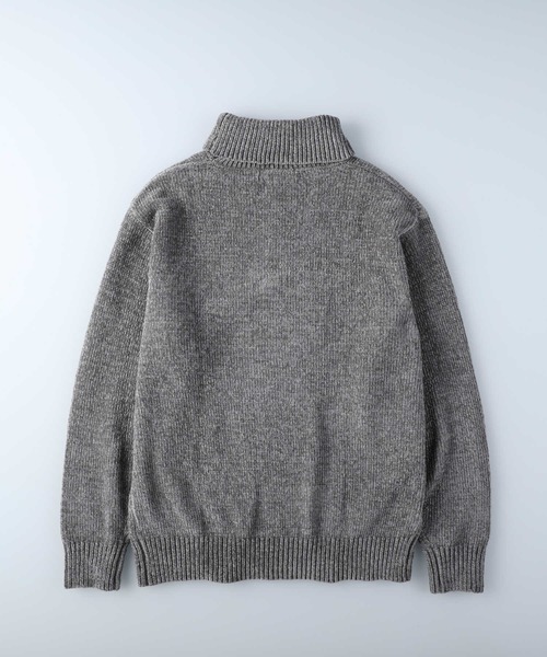 Right-on（ライトオン）の「モールタートルネックニット（ニット/セーター・メンズ・ライトグレー/オフホワイト/ブラック・L/XL/M）」の6枚目の写真