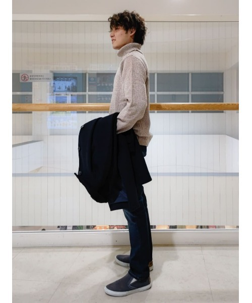 Right-on（ライトオン）の「モールタートルネックニット（ニット/セーター・メンズ・ライトグレー/オフホワイト/ブラック・L/XL/M）」の11枚目の写真