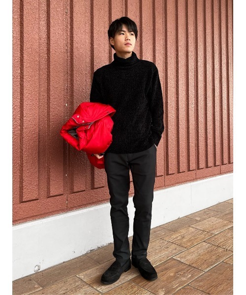 Right-on（ライトオン）の「モールタートルネックニット（ニット/セーター・メンズ・ライトグレー/オフホワイト/ブラック・L/XL/M）」の19枚目の写真