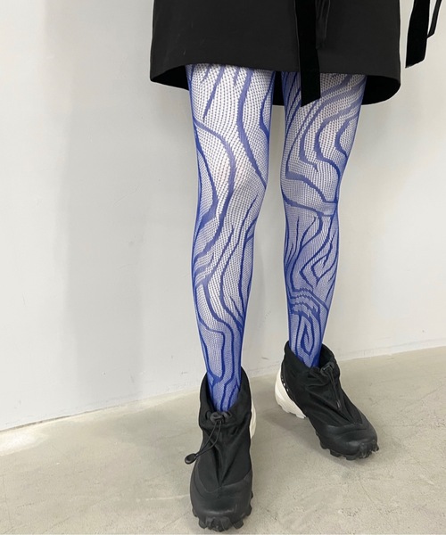 SANSeLF（サンセルフ）の「デザイン編みタイツ【SANSeLF】sana23s001（タイツ/ストッキング・レディース・パープル/ピンク/ブルー/ブラック・FREE）」の21枚目の写真