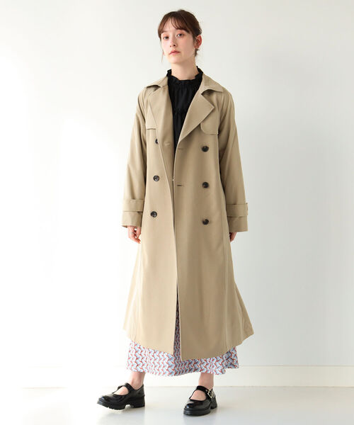 MARMARI × Ray BEAMS 別注 トレンチ コート Ray BEAMS（レイ ビームス）ヘリンボーン キリカエ トレンチ