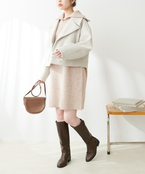 natural couture（ナチュラルクチュール）の「WEB限定/ハーフZIPミニ