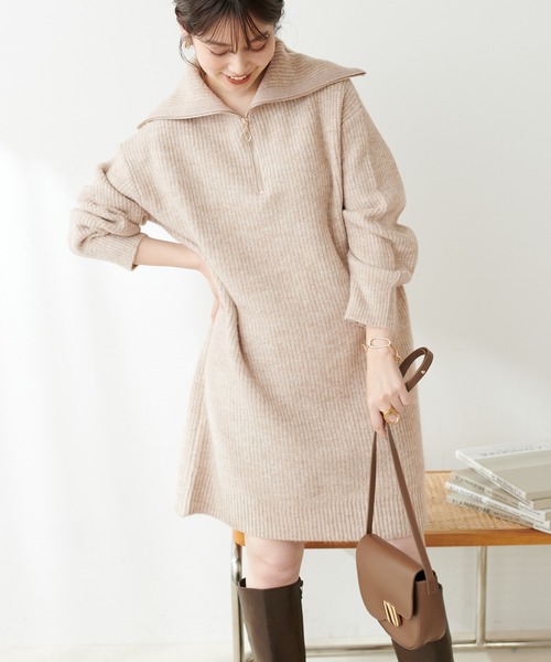 うさぎシビラ⭐︎ニットワンピース　ベージュ Sybilla（シビラ）のワンピースの新着アイテム｜イトキンオンラインストア